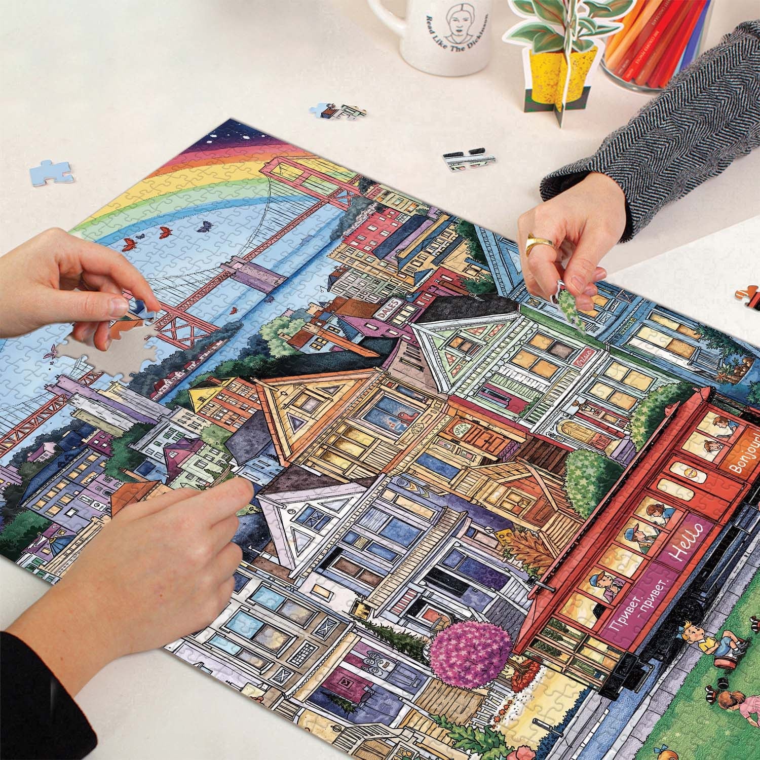Colorful City Life Puzzle 1000 pièces
