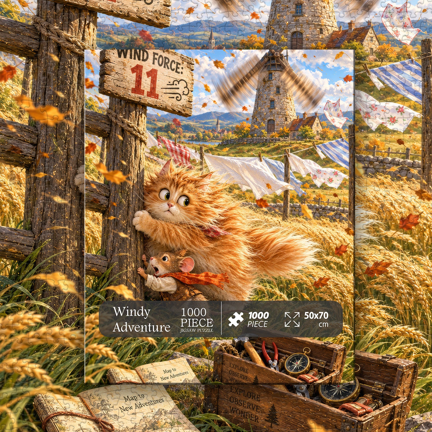 Windy Adventure Jigsaw Puzzle 1000 Pieces