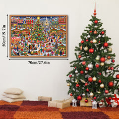 Christmas Town Square Jigsaw Puzzle 1000 Pieces