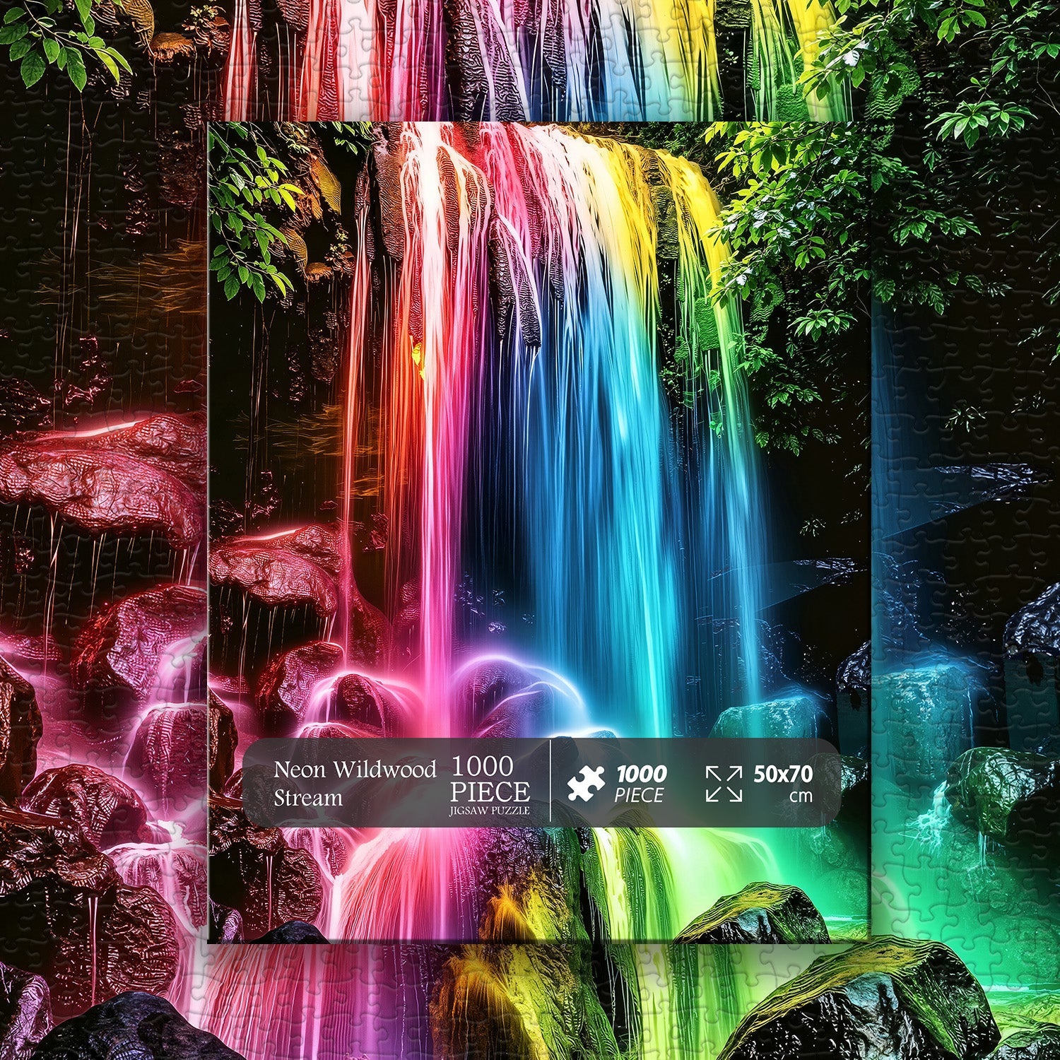 Neon Wildwood Stream Jigsaw Puzzle 1000 Pieces