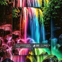 Neon Wildwood Stream Jigsaw Puzzle 1000 Pieces
