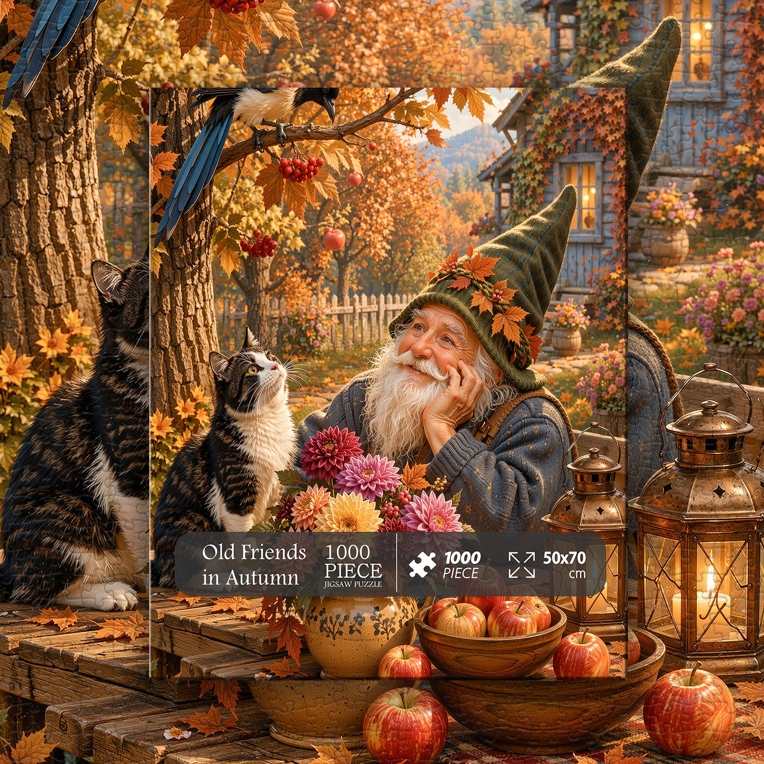 Old Friends in Autumn Jigsaw Puzzle 1000 Pieces