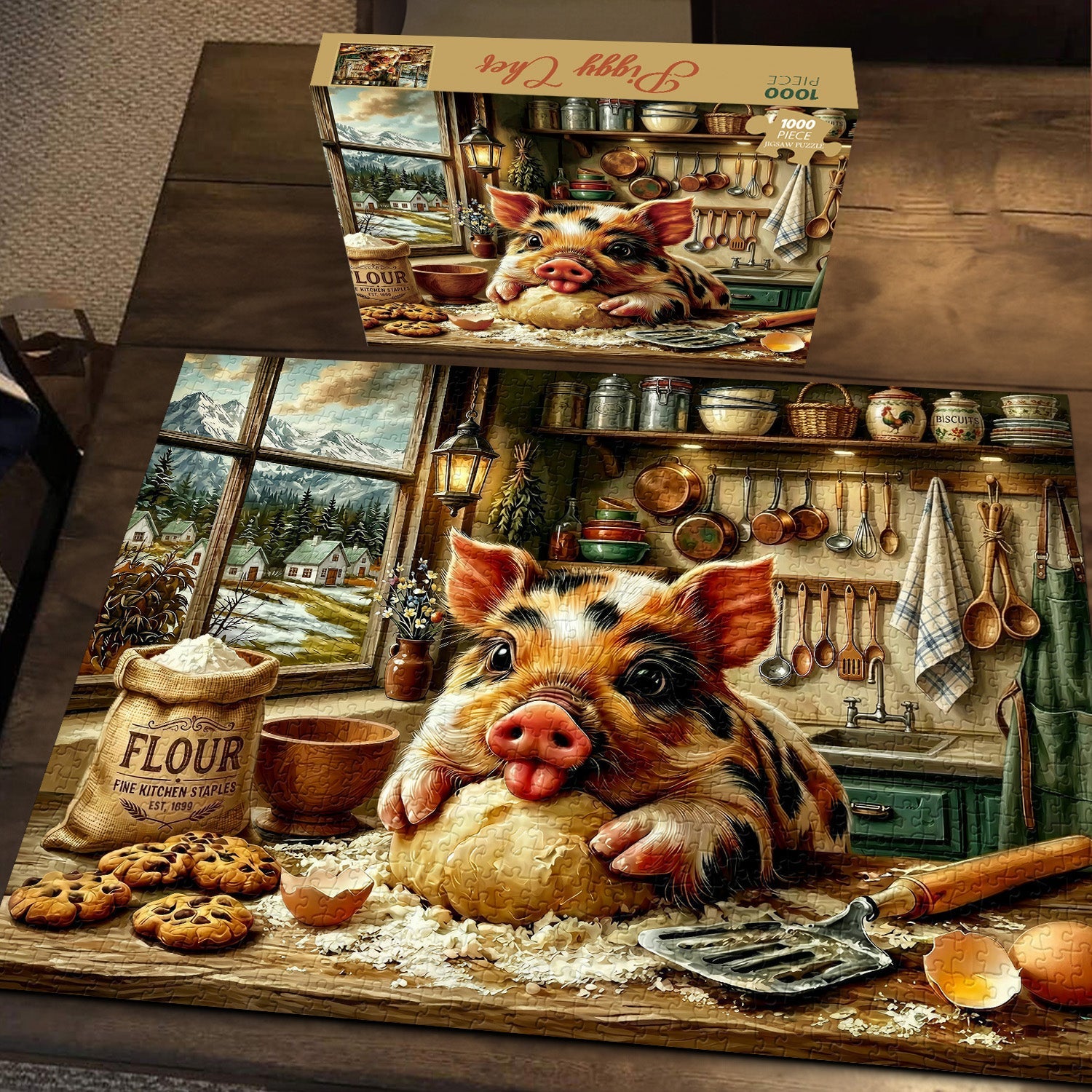 Piggy Chef Puzzle 1000 Teile