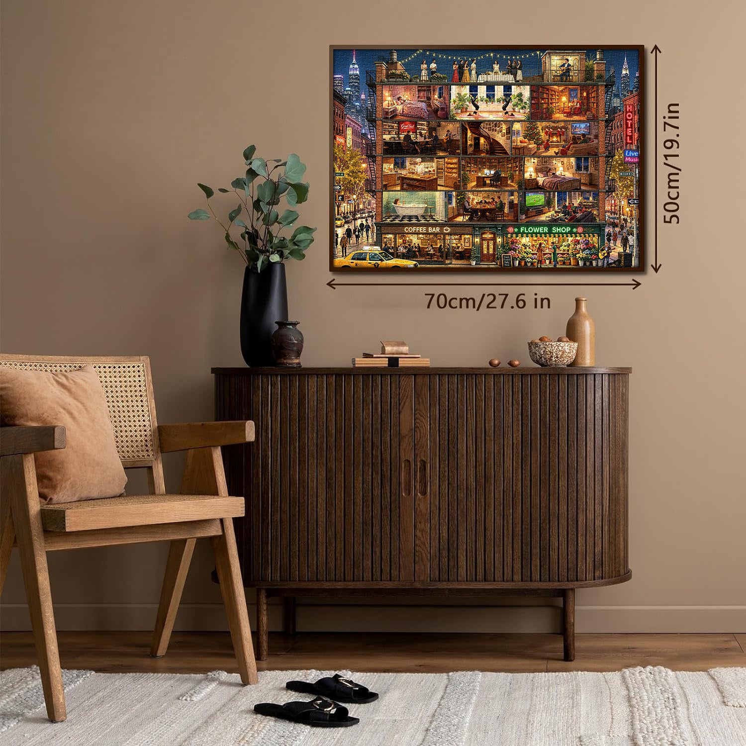 Home in Night Jigsaw Puzzle 1000 Pieces