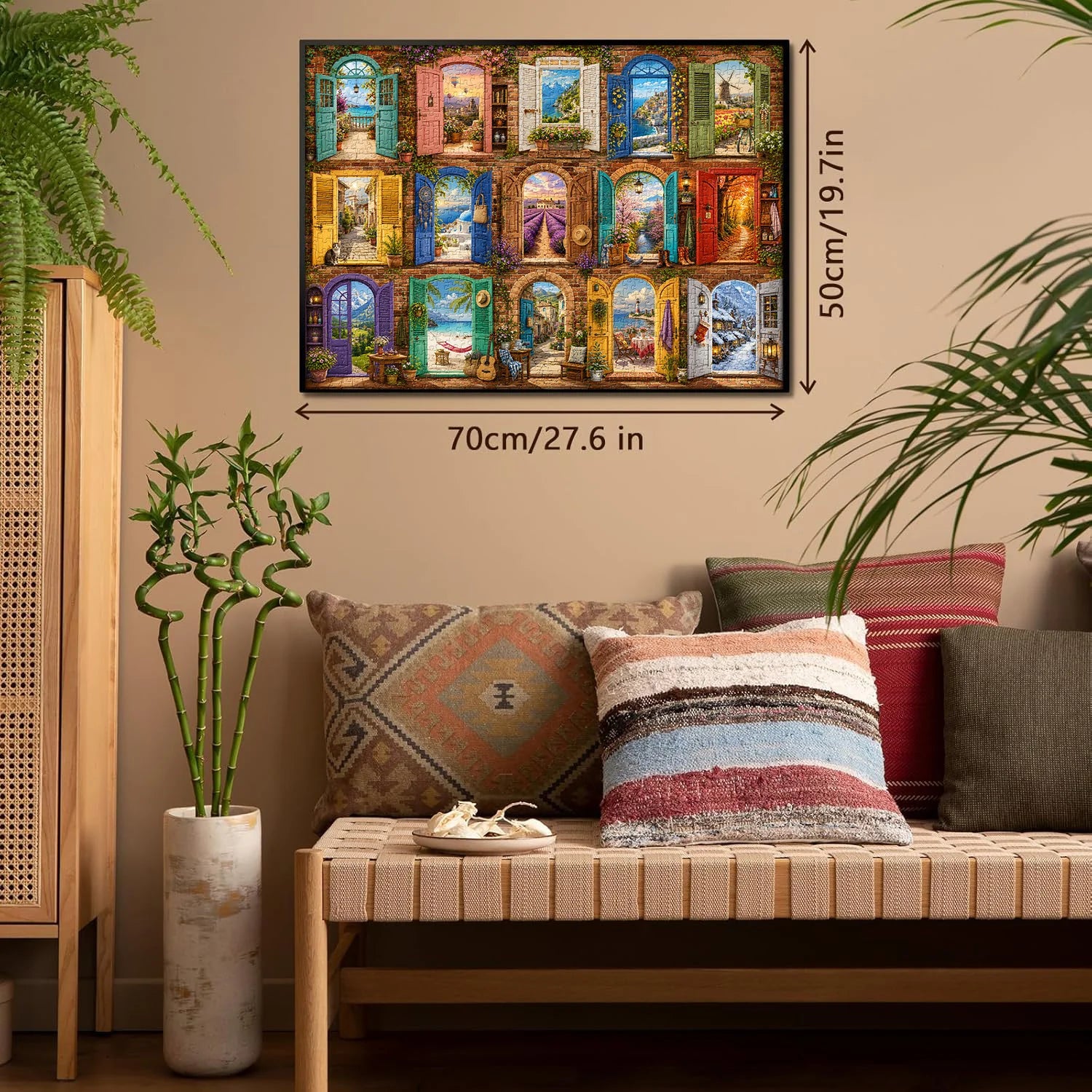 Colorful World Doors Jigsaw Puzzle 1000 Pieces