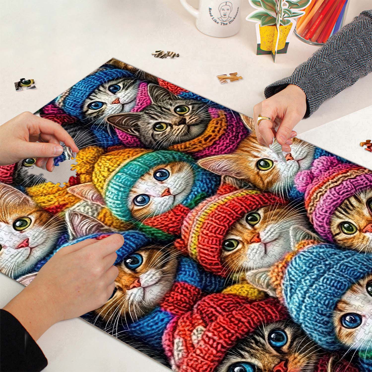Knit Kitty Sammelpuzzle 1000 Teile