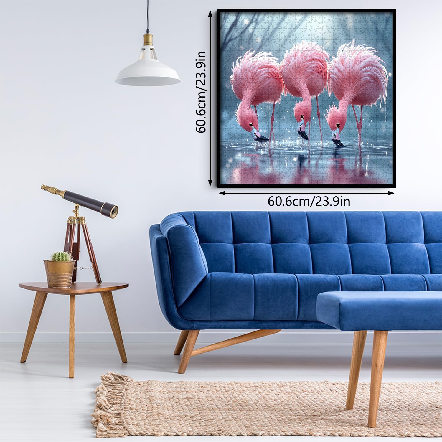 Blushing Flamingos Jigsaw Puzzle 1000 Pieces