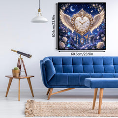 Winged Heart Clock Jigsaw Puzzle 1000 Pieces
