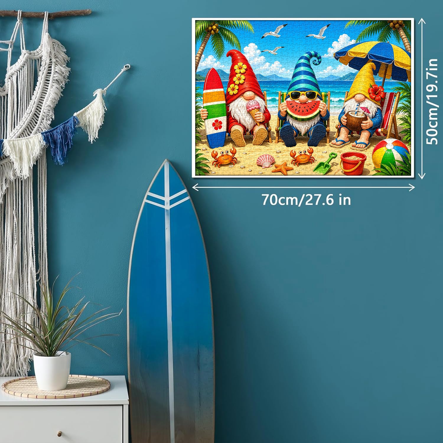 Summer Beach Gnomes Jigsaw Puzzle 1000 Pieces