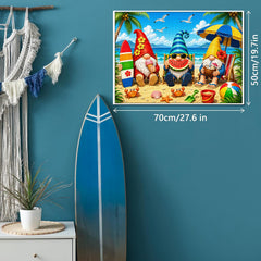 Summer Beach Gnomes Jigsaw Puzzle 1000 Pieces