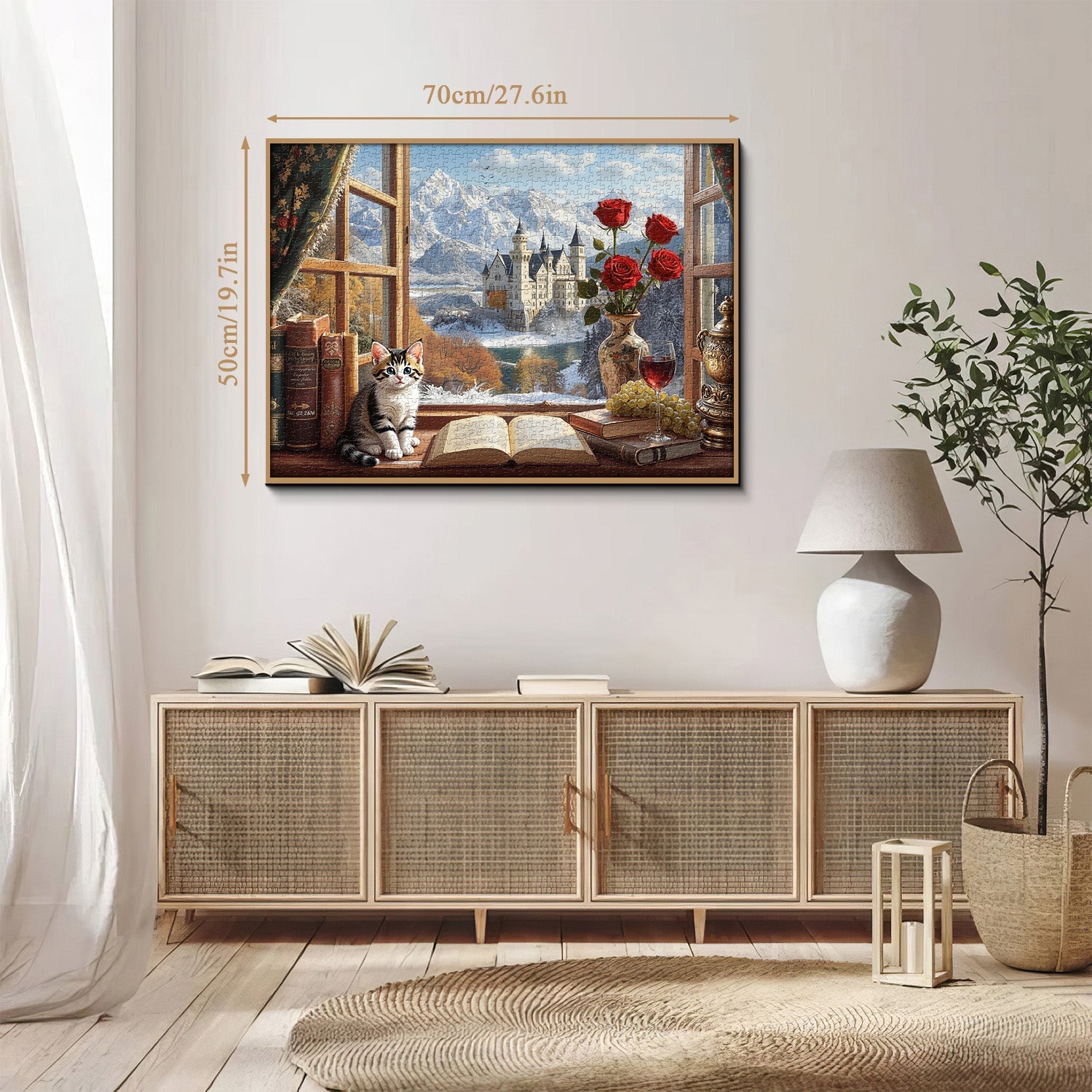 Cozy Window Companion Jigsaw Puzzle 1000 Pieces