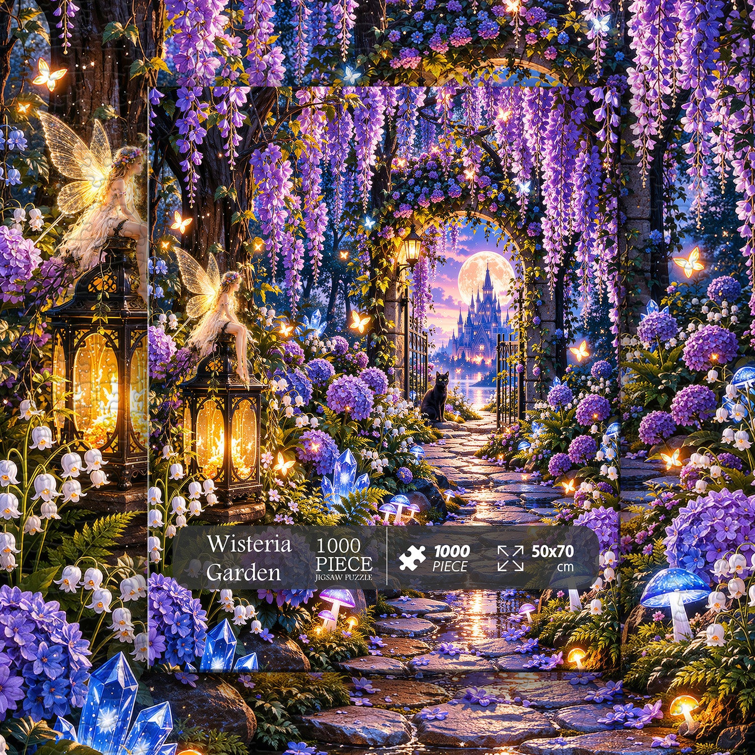 Wisteria Garden Jigsaw Puzzle 1000 Pieces