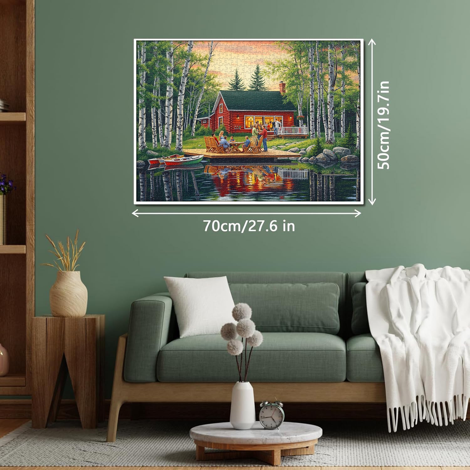 Sunset Stories by the Cabin Jigsaw Puzzle 1000 Pieces