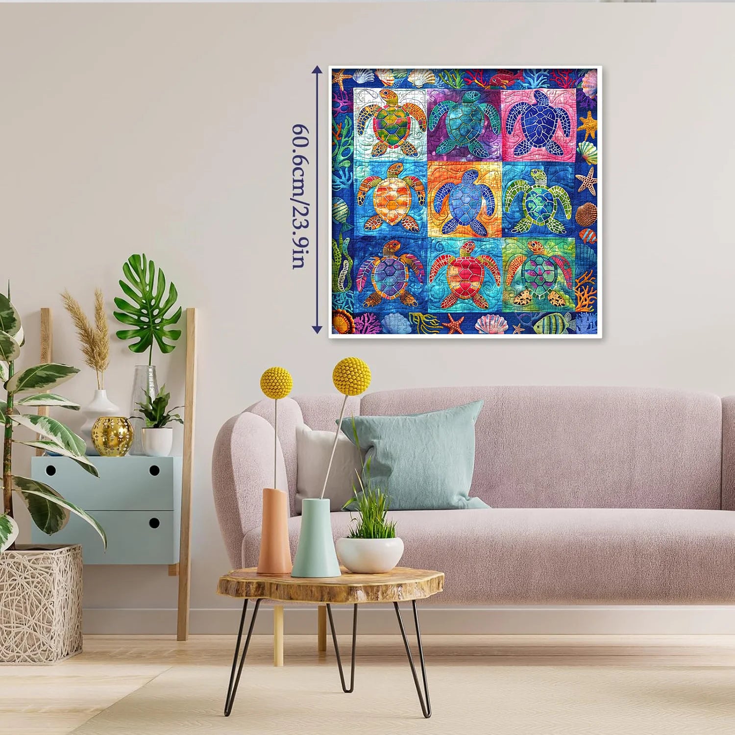 Tartarughe oceaniche colorate puzzle puzzle 1000 pezzi
