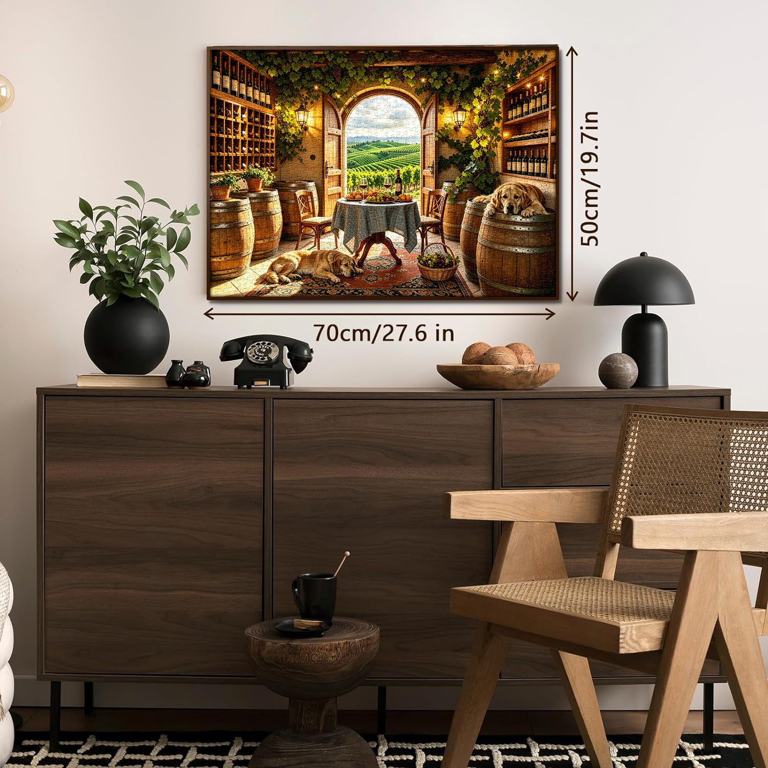 Puzzle Cantina Toscana Illuminata dal Sole 1000 Pezzi