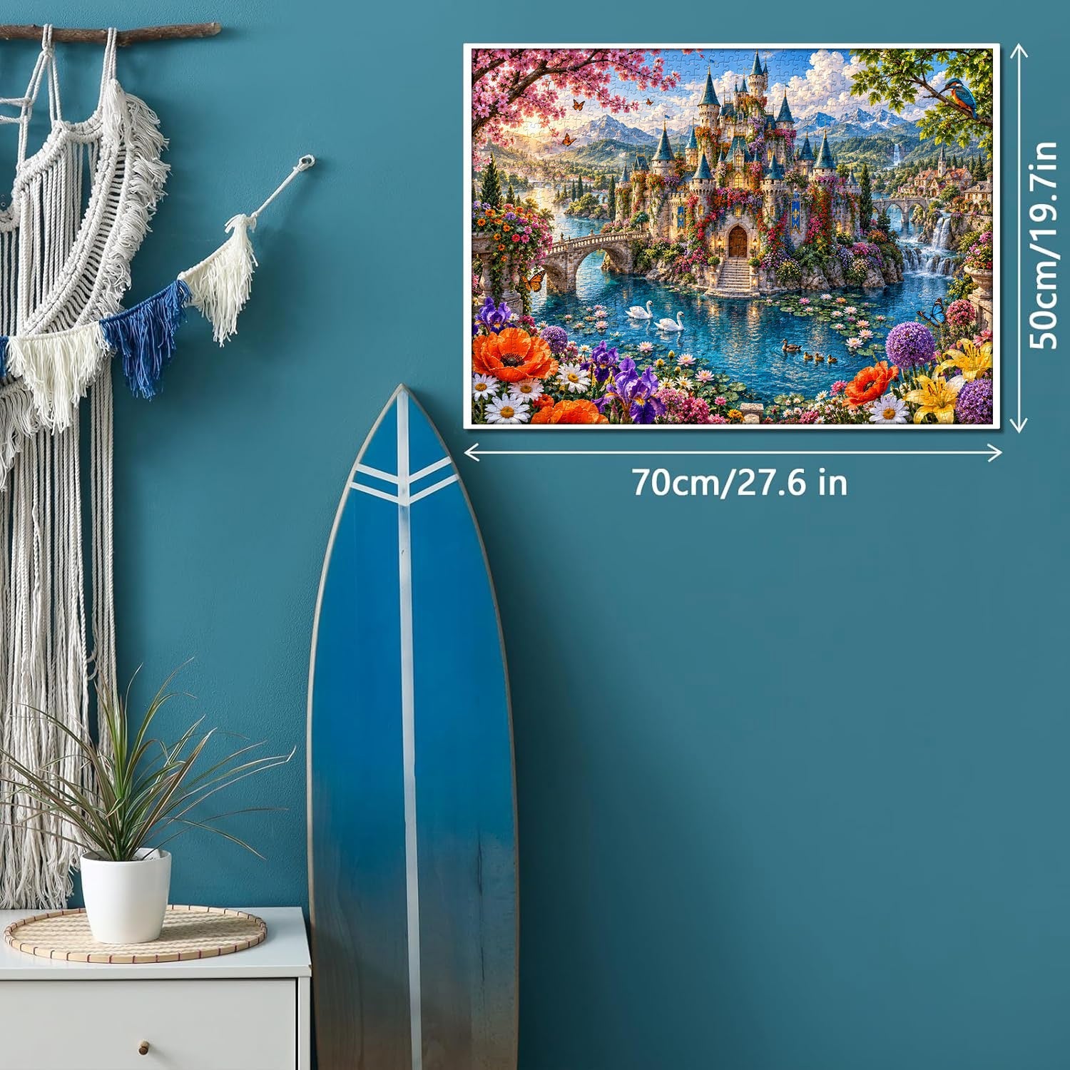 Blumentraumschloss-Puzzle, 1000 Teile