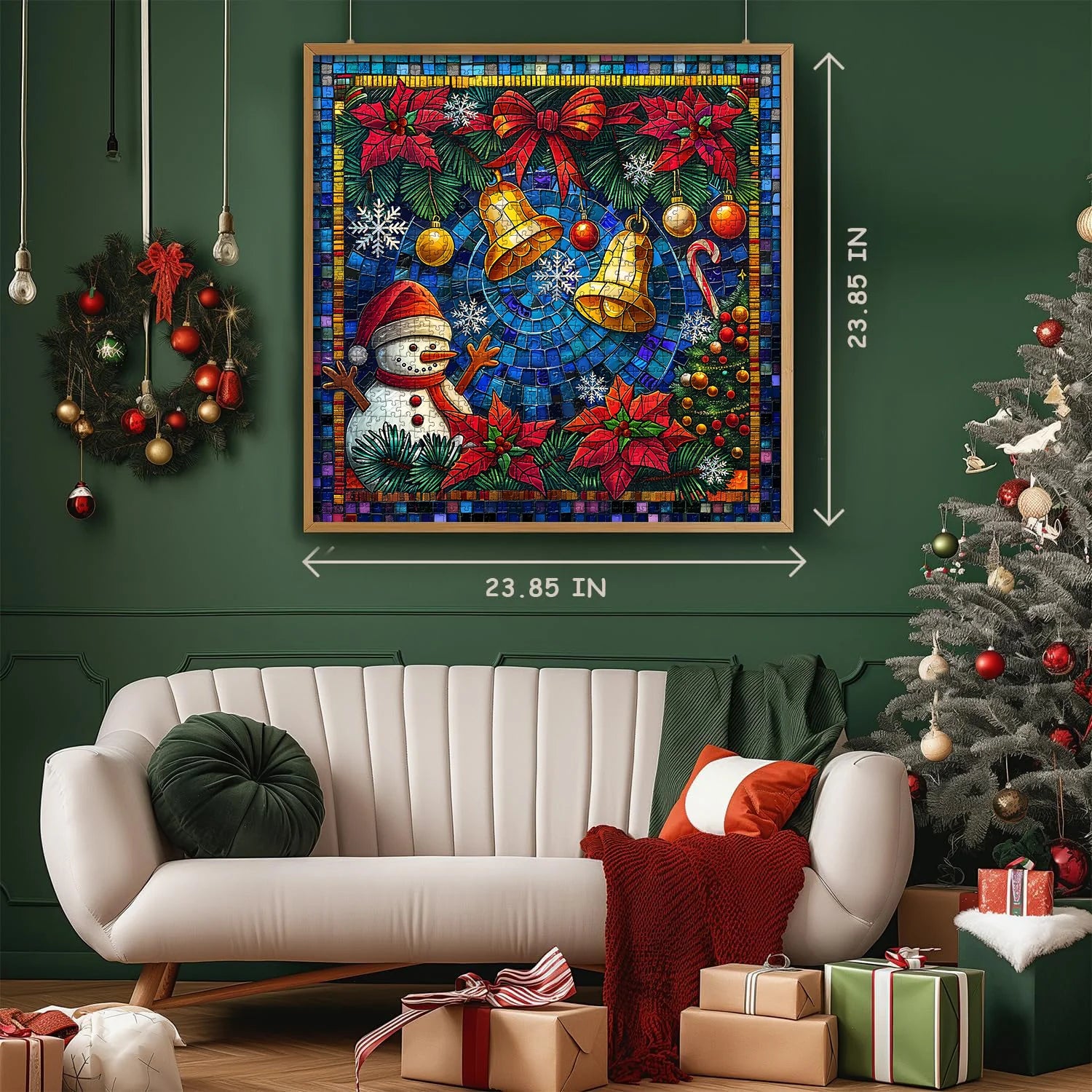 Mosaic Christmas Bells Jigsaw Puzzles 1000 Pieces