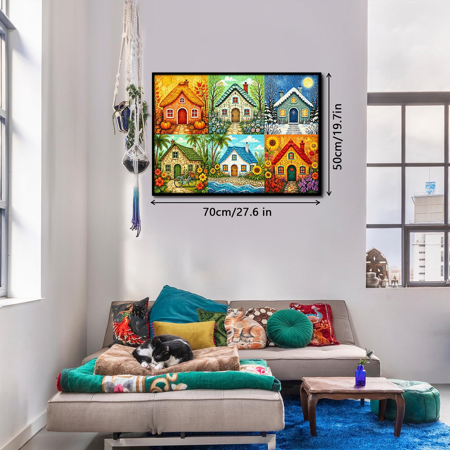 Whimsical Cottages Jigsaw Puzzle 1000 Pieces