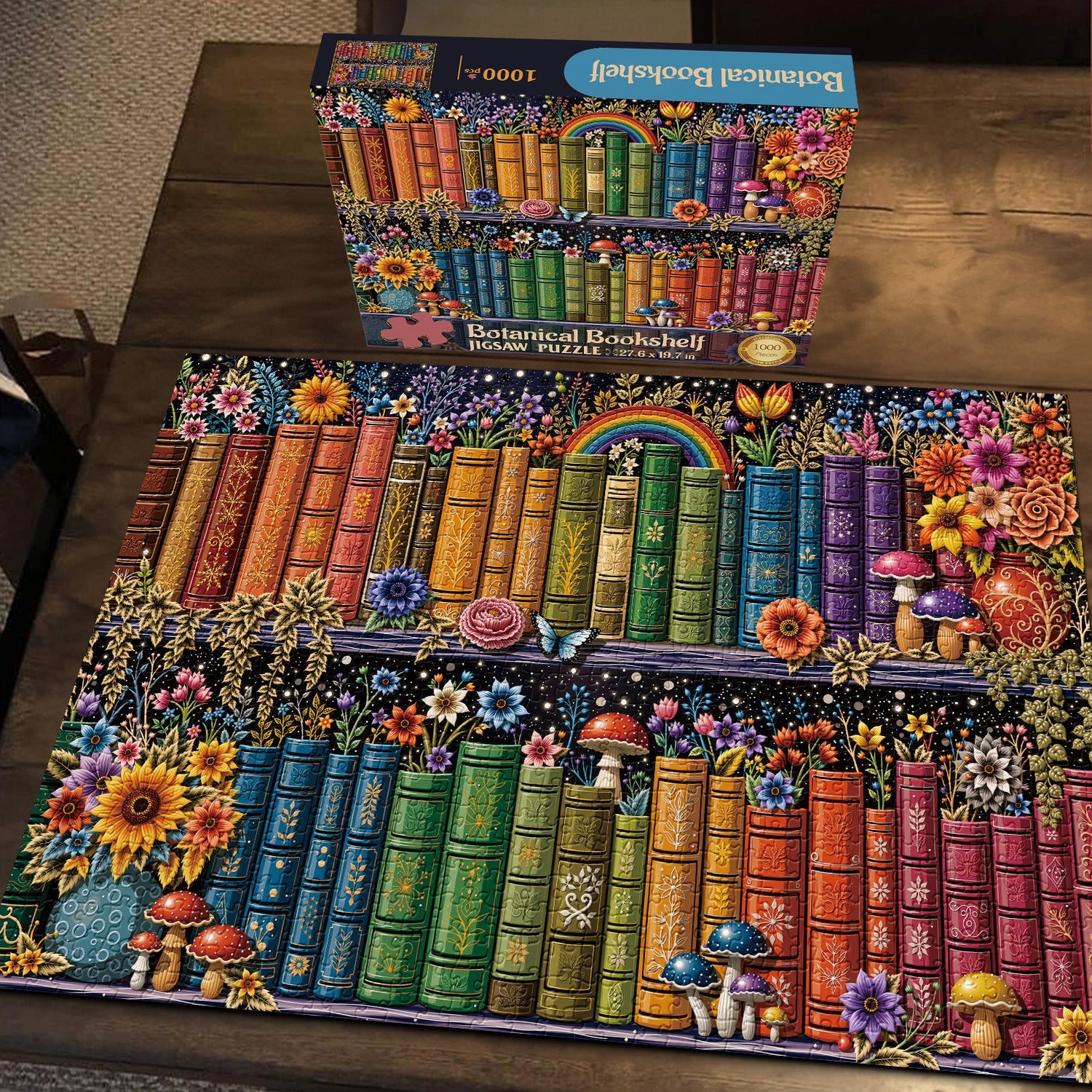 Puzzle da scaffale botanico 1000 pezzi