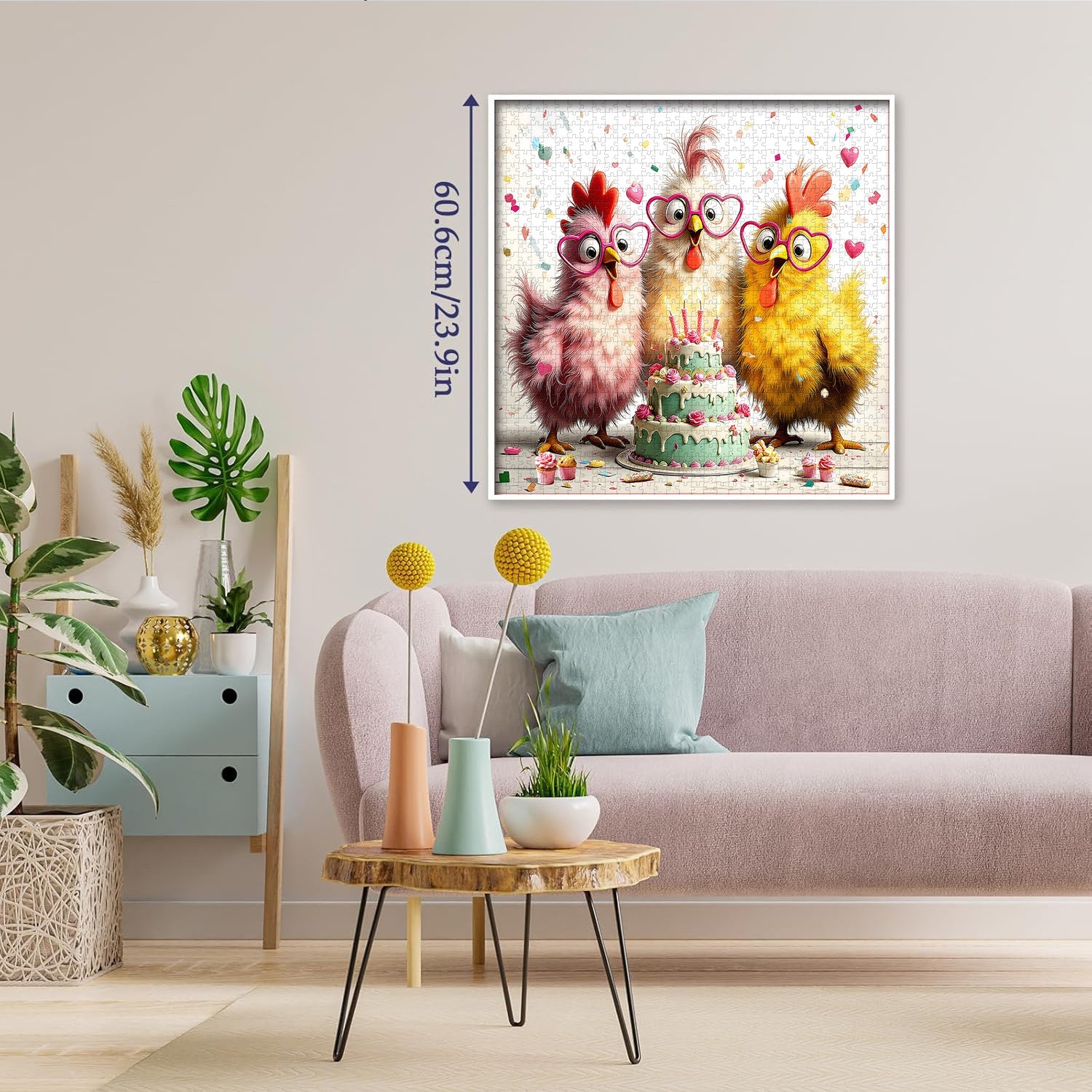 Puzzle di compleanno di pollo Bash 1000 pezzi