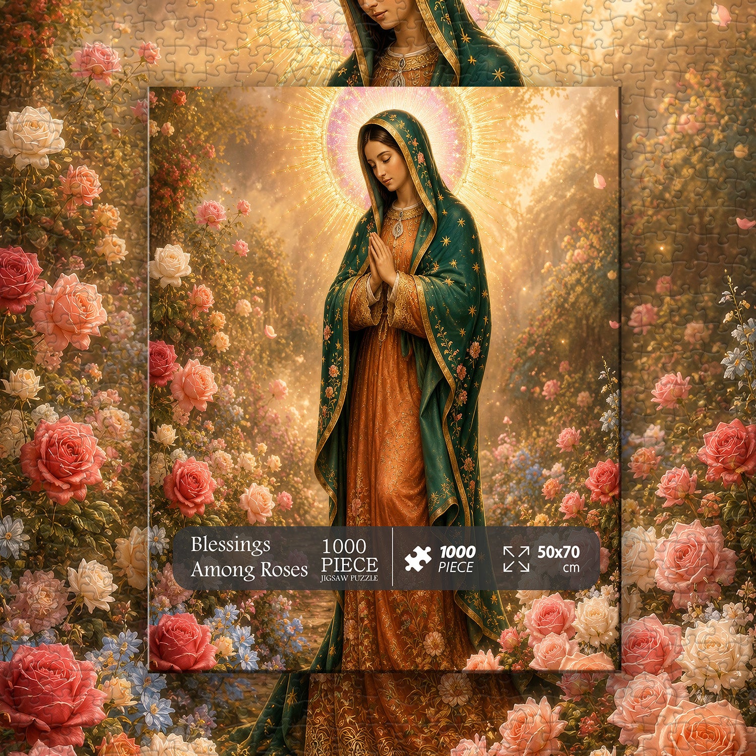 Blessings Among Roses Jigsaw Puzzle 1000 Pieces