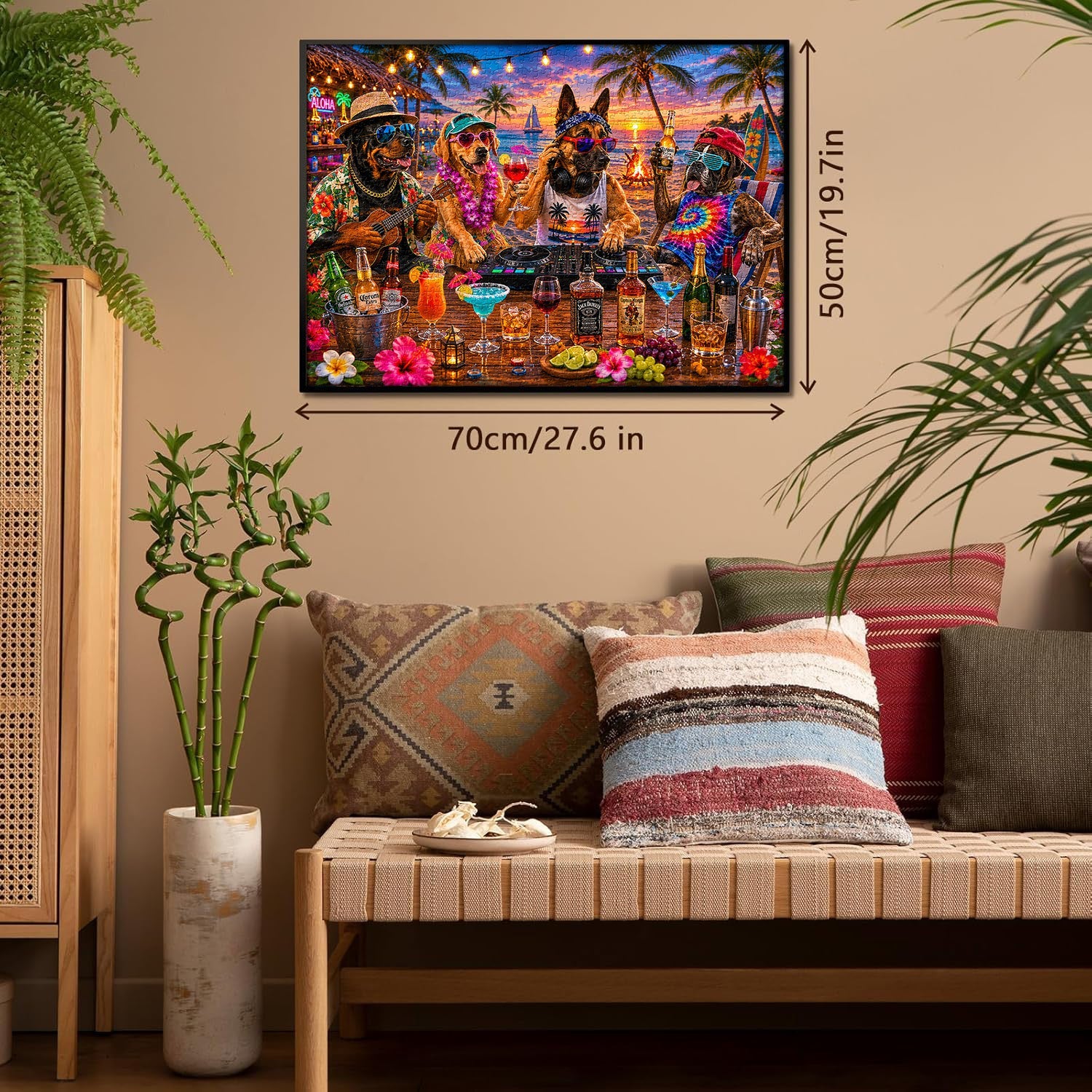 Puzzle Tropical Dogs DJ Party 1000 pezzi