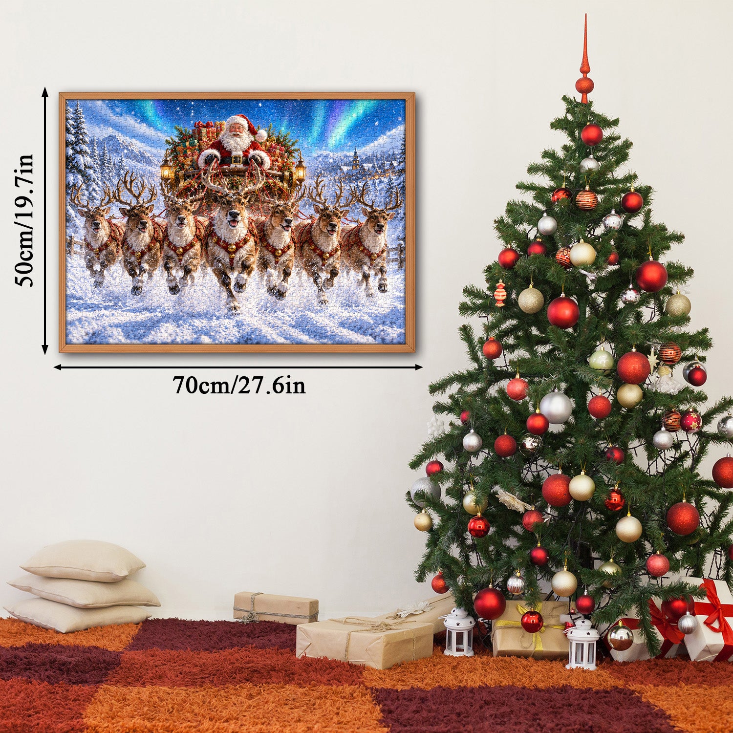 Aurora Sleigh Dash Jigsaw Puzzle 1000 Pieces