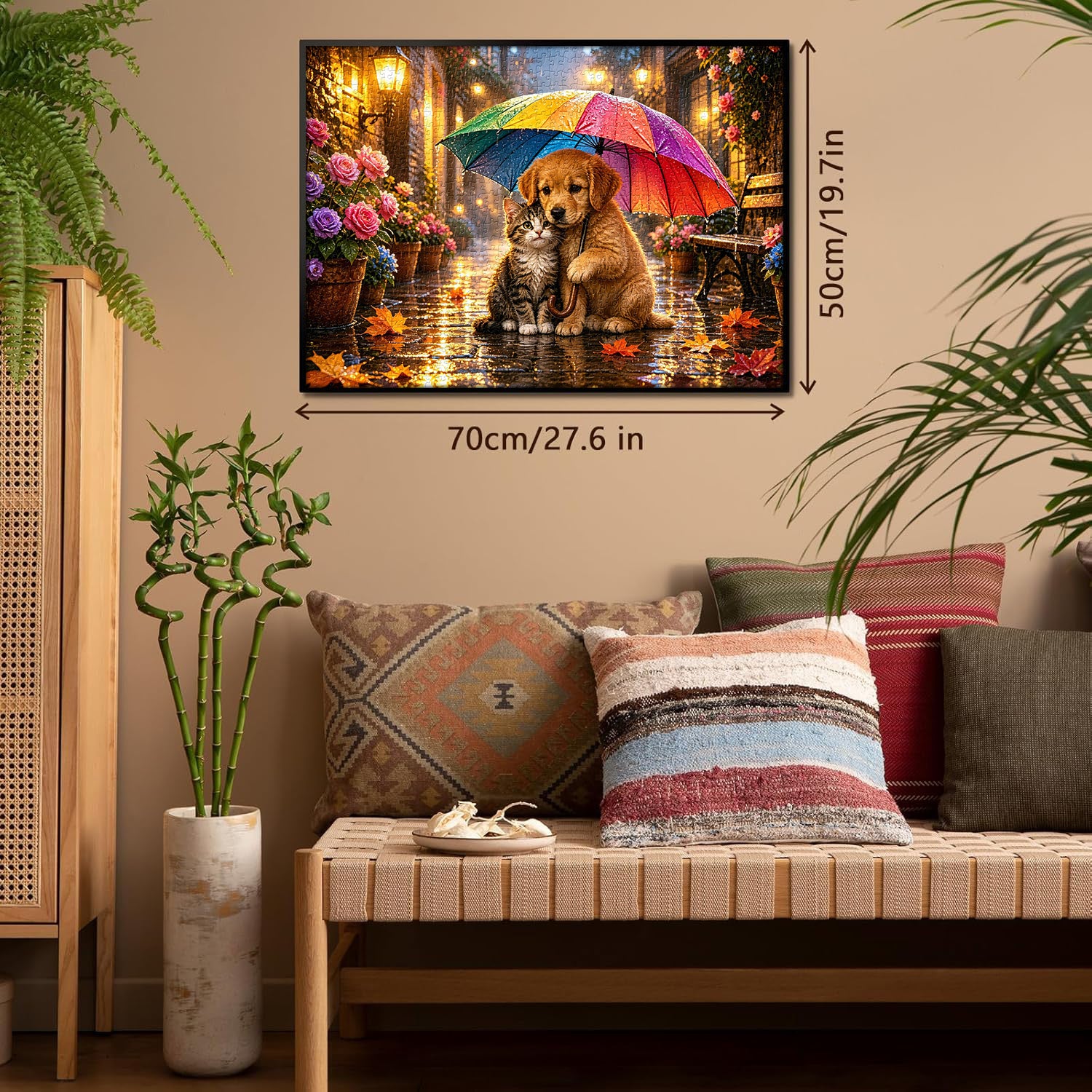 Puzzle Rainbow Umbrella Buddies da 1000 pezzi