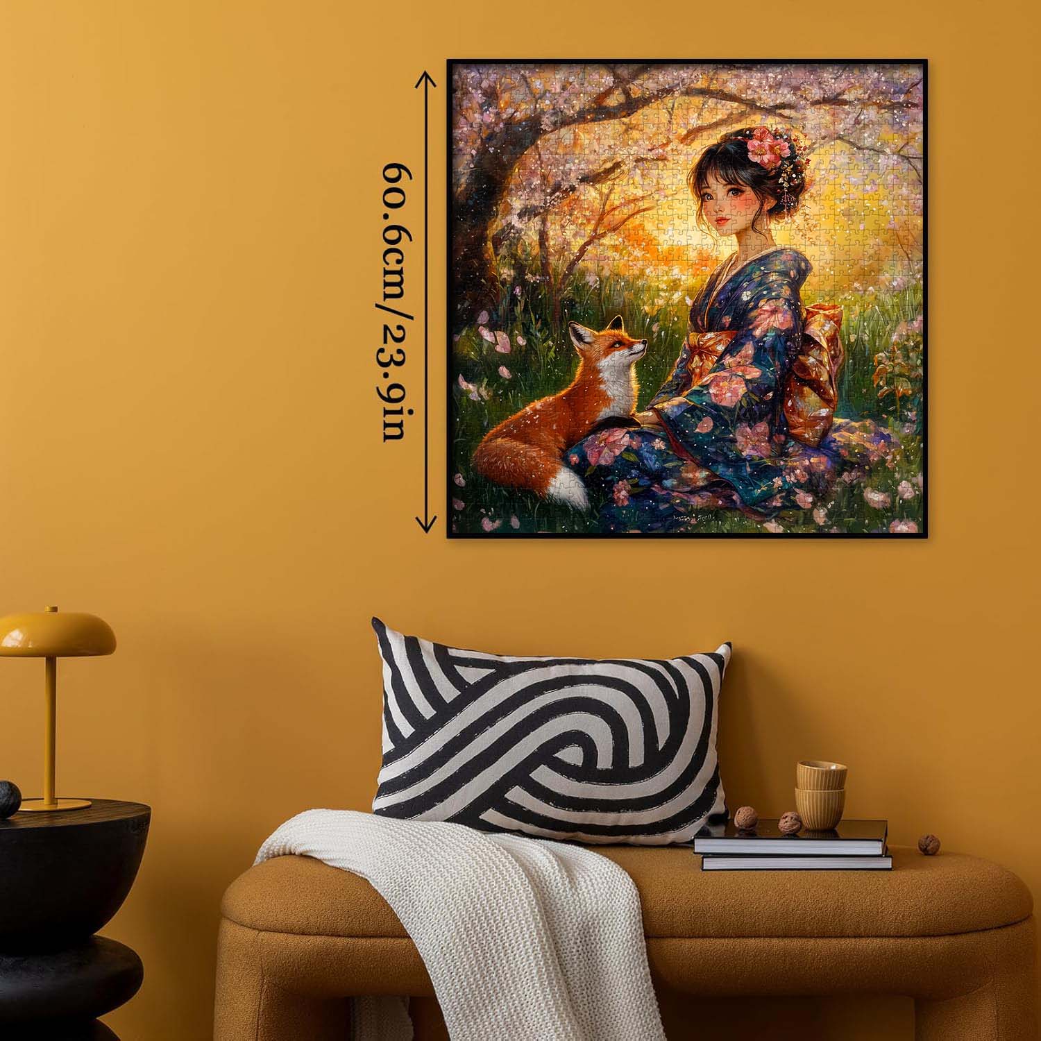 Cherry Blossom Fox Jigsaw Puzzle 1000 Pieces