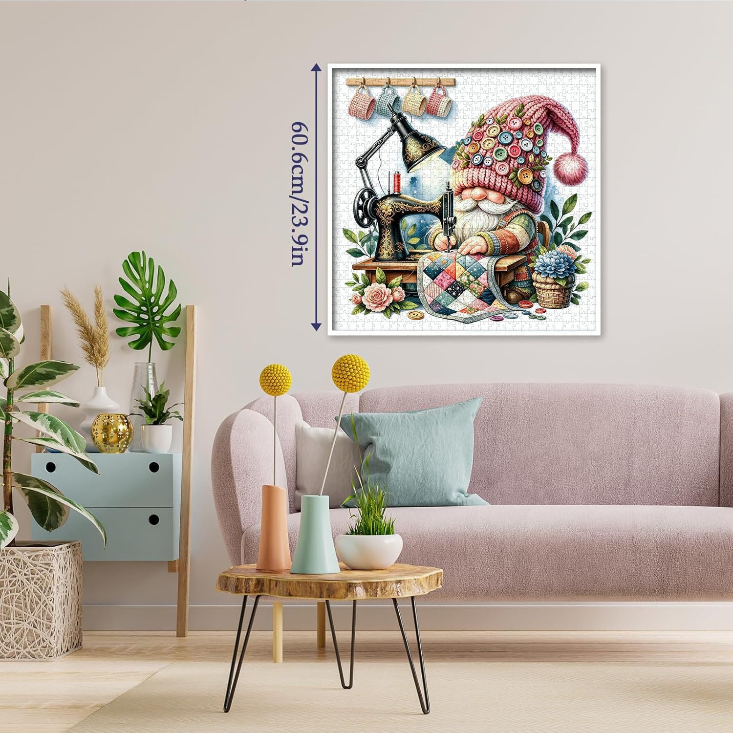 Quilt Craft Gnome Jigsaw Puzzle 1000 Pieces