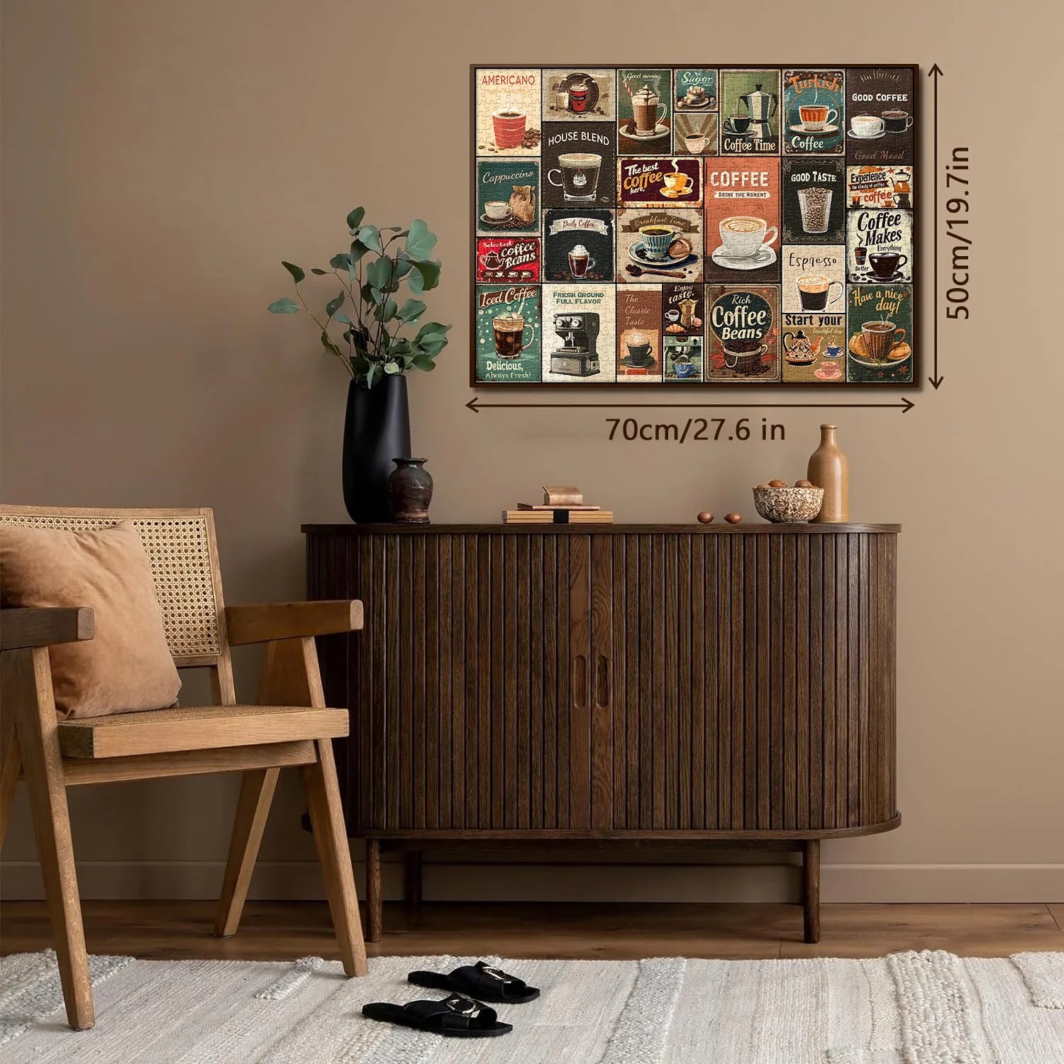 Vintage Coffee Collage Jigsaw Puzzle 1000 Pieces