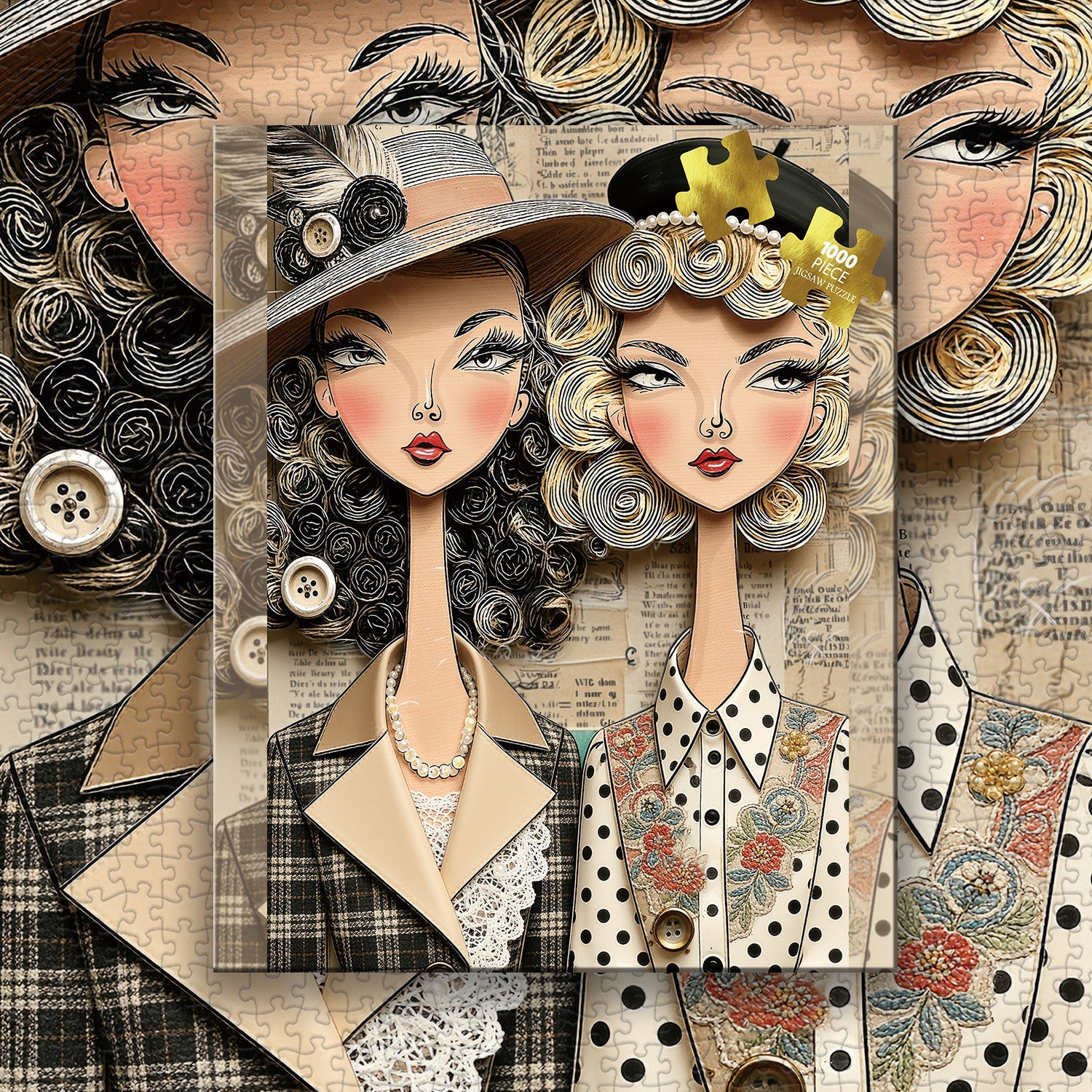 Puzzle per donne alla moda da 1000 pezzi