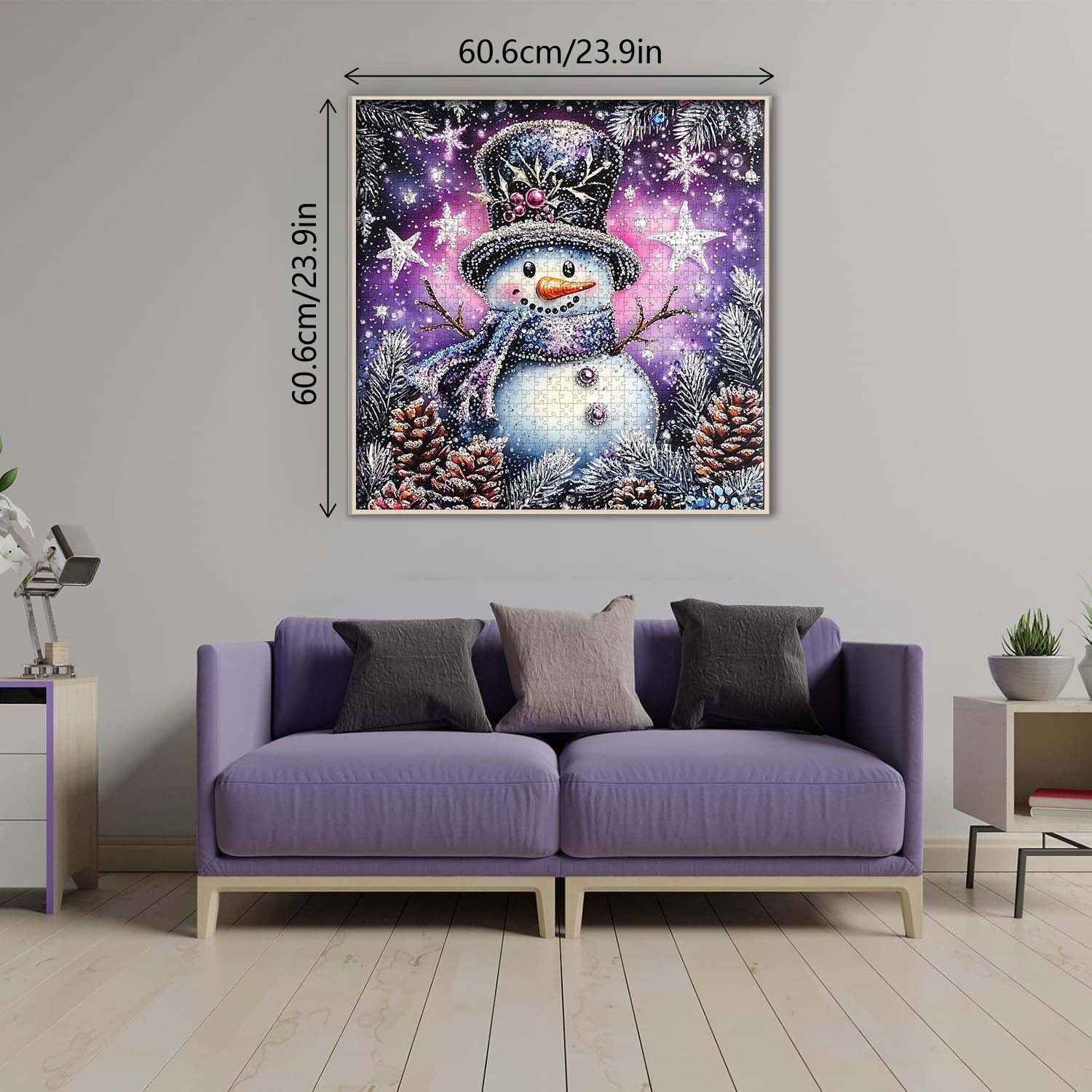 Diamond Snowman Jigsaw Puzzle 1000 Pieces