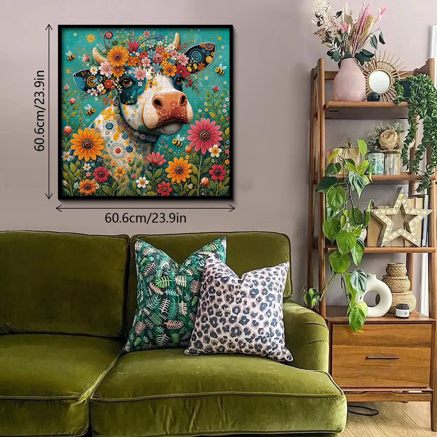Blooming Bovine Jigsaw Puzzle 1000 Pieces