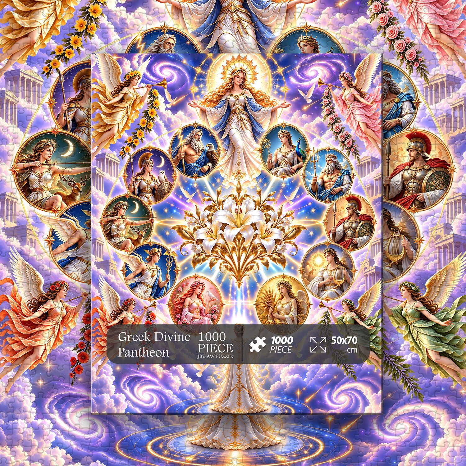 Greek Divine Pantheon Jigsaw Puzzle 1000 Pieces