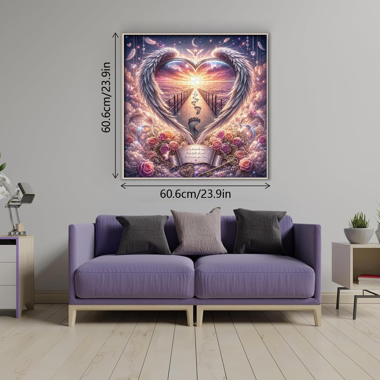 Winged Heart Heaven Path Jigsaw Puzzle 1000 Pieces