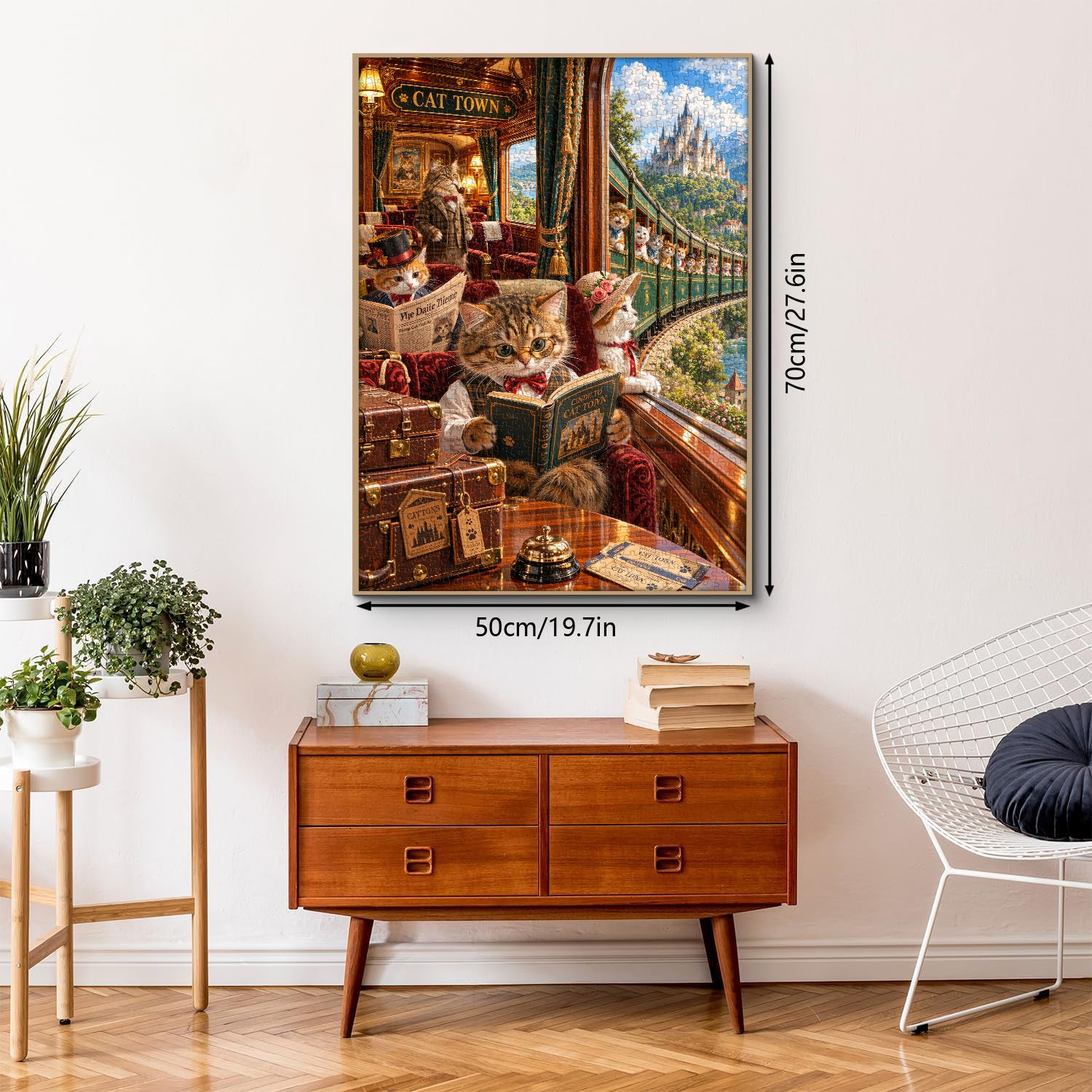 Destination Cat Town Jigsaw Puzzle 1000 Pieces
