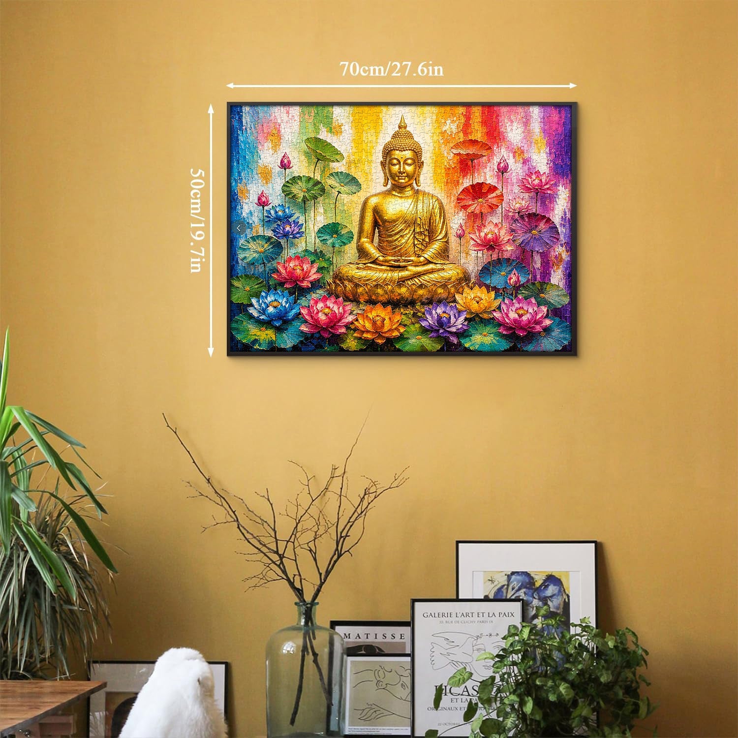 Serene Buddha Floral Bloom Jigsaw Puzzle 1000 Pieces