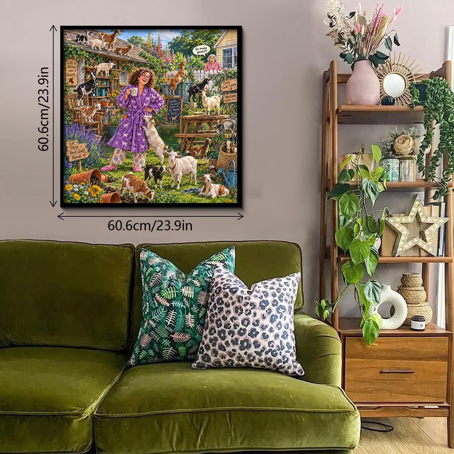 Goat Garden Jigsaw Puzzle 1000 Pieces