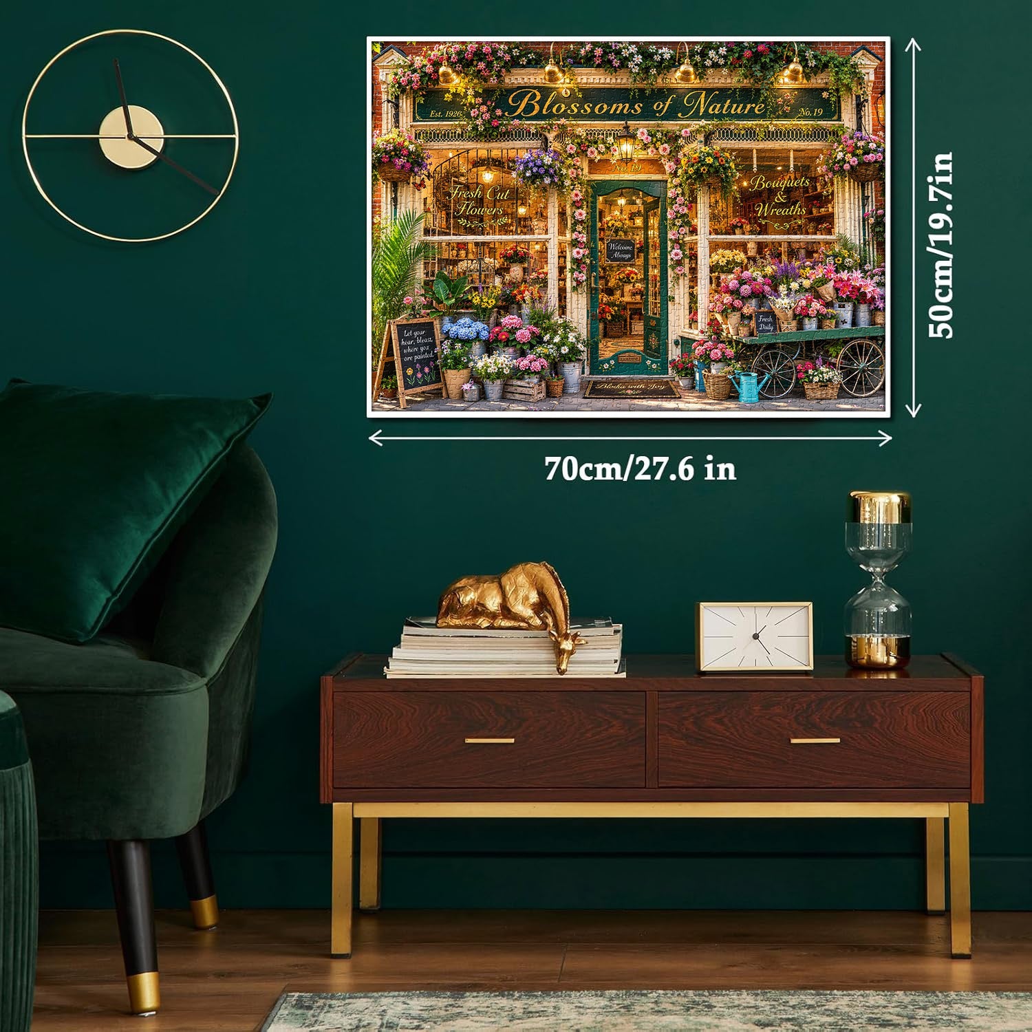 Colorful Bloom Shop Jigsaw Puzzle 1000 Pieces