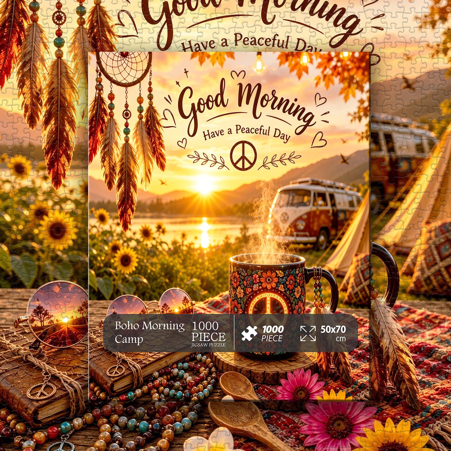 Puzzle Boho Morning Camp 1000 pezzi