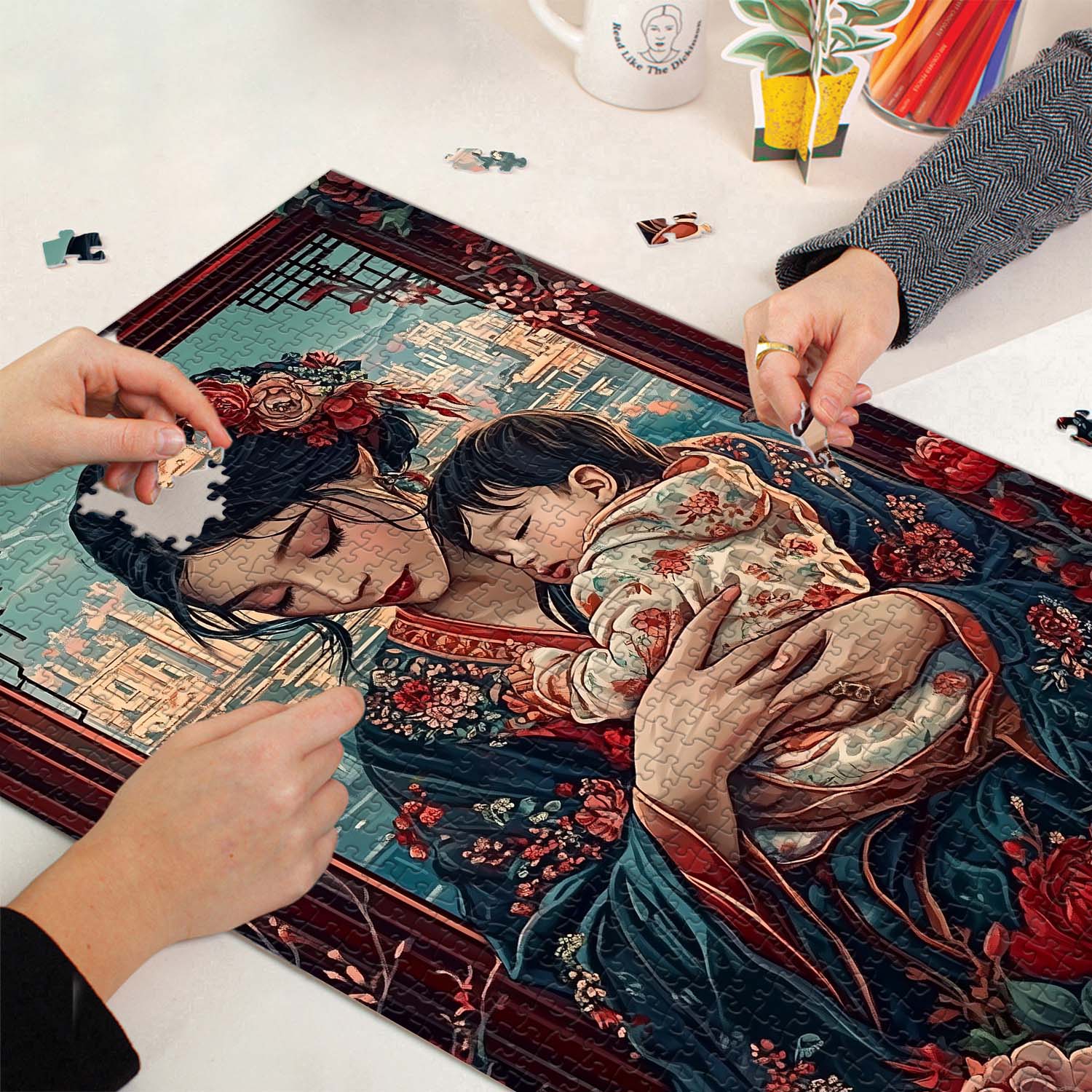 Puzzle de la mère et de l'enfant Puzzle 1000 pièces