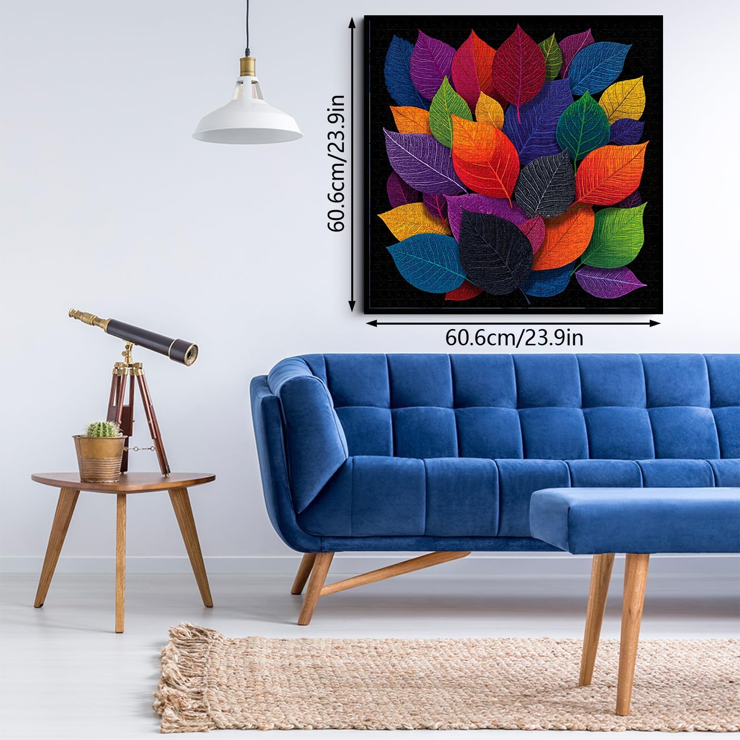 Feuilles colorées puzzle 1000 pièces