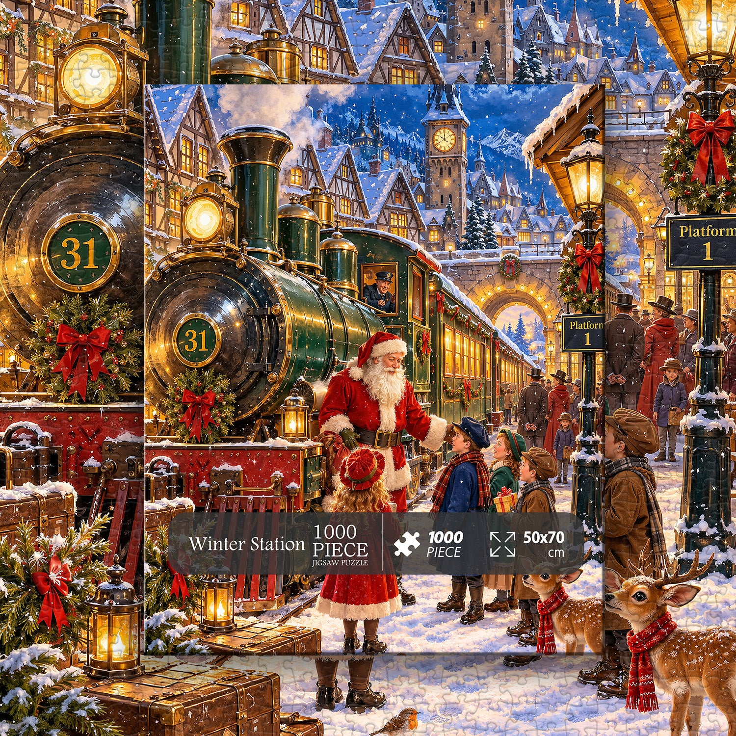 Winter Station Jigsaw Puzzle 1000 Pieces