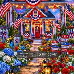 Freedom Cottage Jigsaw Puzzle 1000 Pieces
