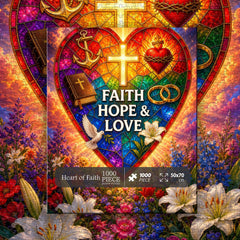 Puzzle Corazón de Fe 1000 Piezas