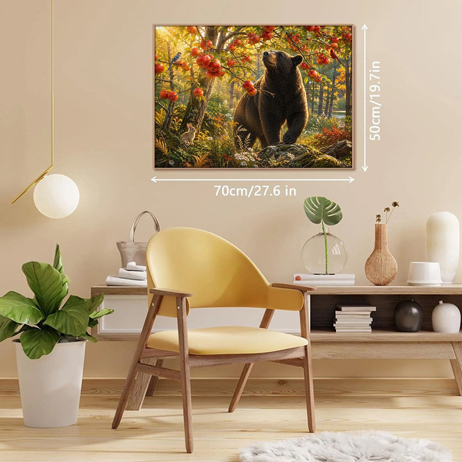 Sunlit Woodland Bear Jigsaw Puzzle 1000 Pieces