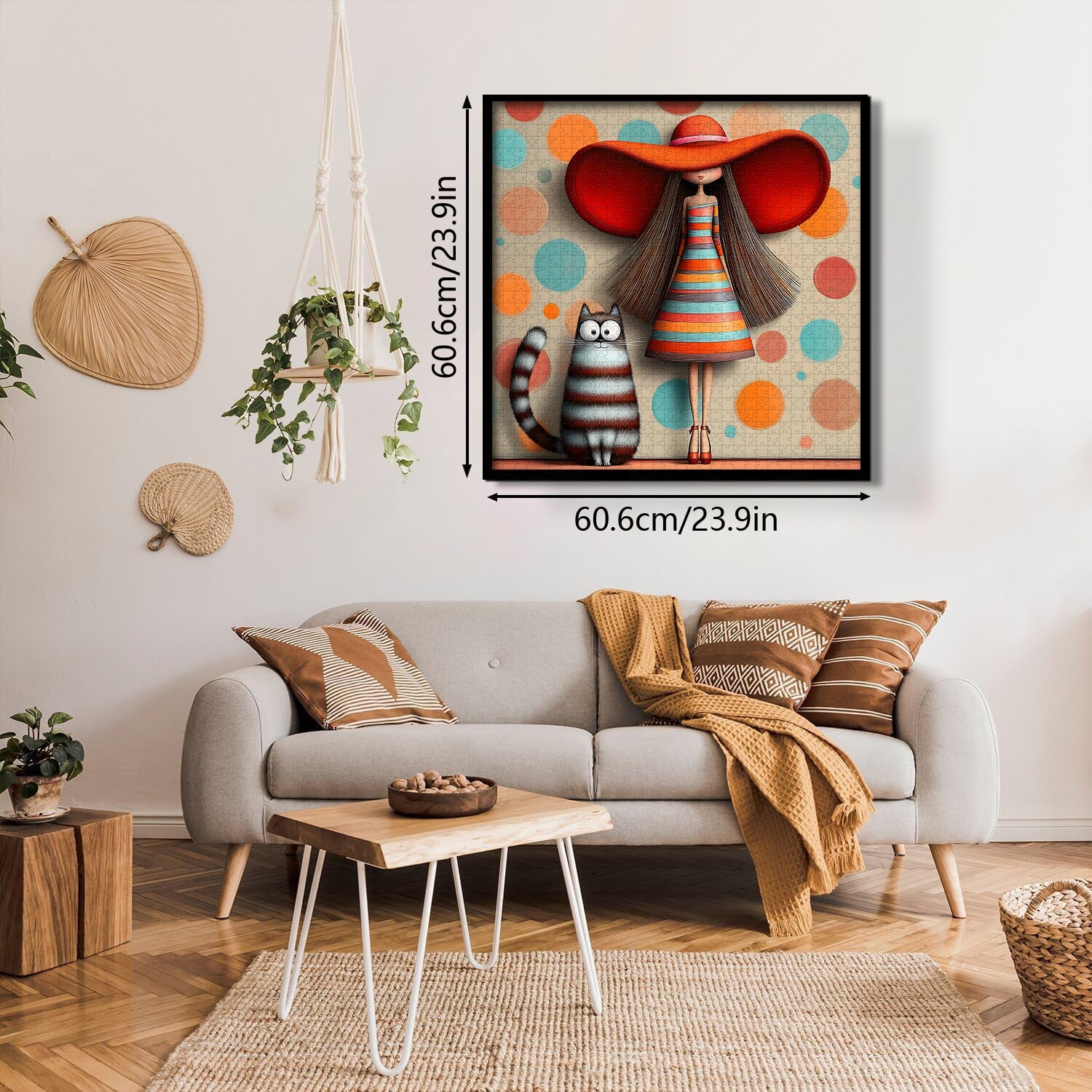 Puzzle con ragazza dal cappello rosso, 1000 pezzi