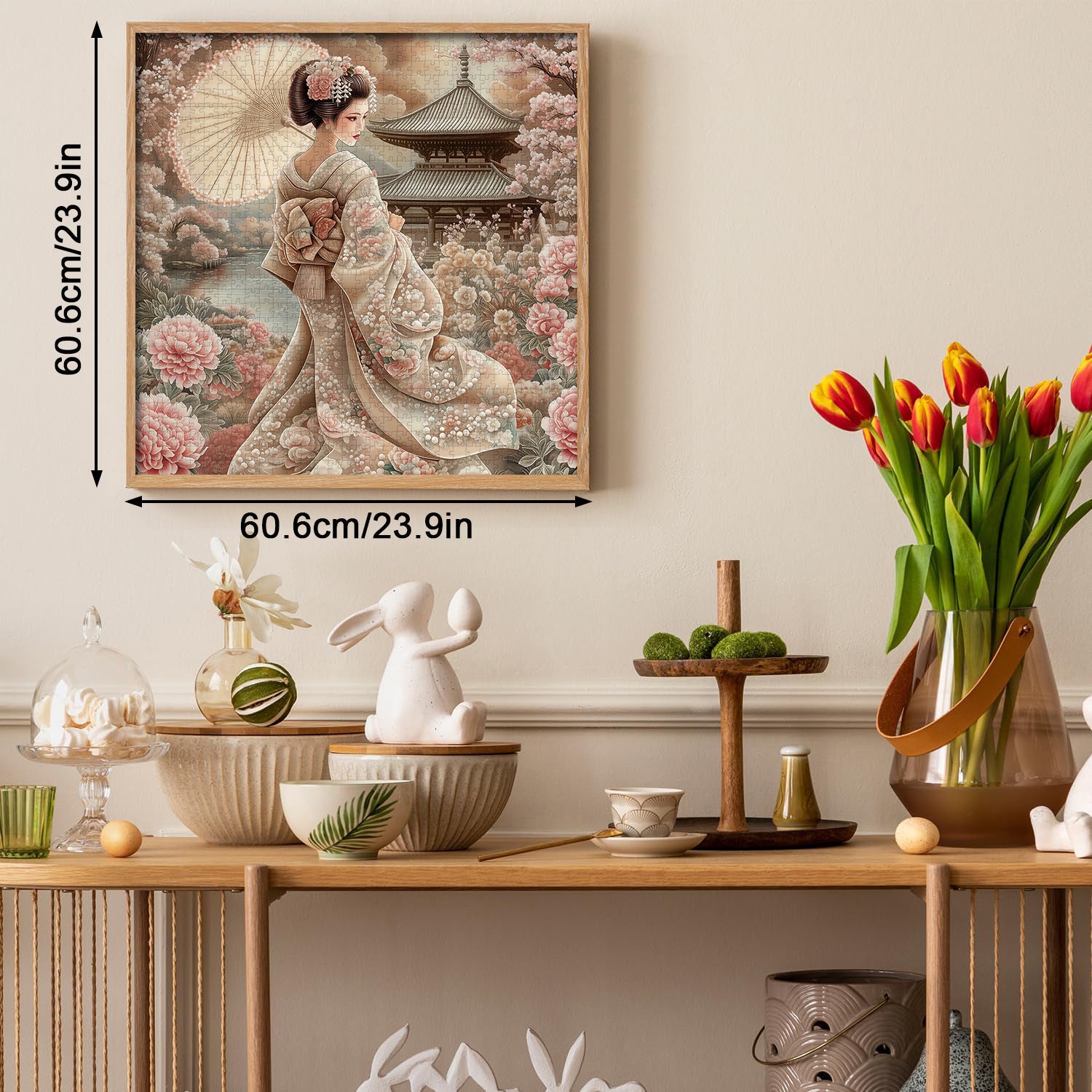Kimono Floral Feast Jigsaw Puzzle 1000 Pieces