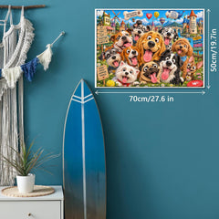 Puppy Village Jigsaw Puzzle 1000 Pieces